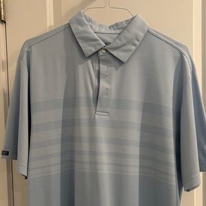 Straight Down Men's Light Blue Polo Shirt